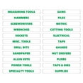 thumbnail image 1 of Toolbox Organizational Magnetic Rounded Labels by DCM Solutions (Green Inverted, 0.5"H x 4.5"W), 1 of 1