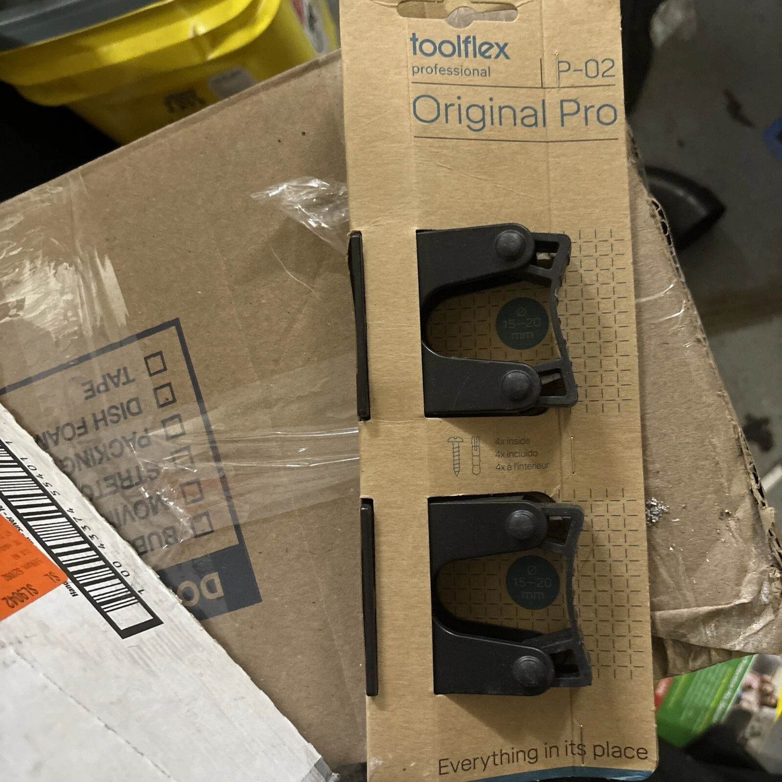 Toolflex Original Small Holder - Screws Into Wall Or Mount To Rail (2 ...