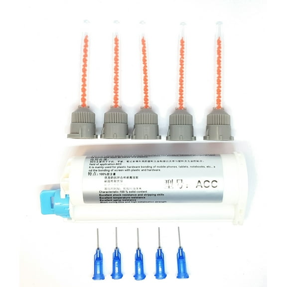 Toolguide ACC 2-in-1 Glue AdhesiveFor Phone Back Glass / Bezel 10:1 Ratio 50ML