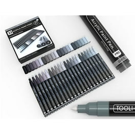 deziine®Acrylic Paint Marker Pens, Morfone Set of 12 Colors Markers Water  Based Paint Pen for Rock Painting,Canvas,Photo Album,DIY Craft,School