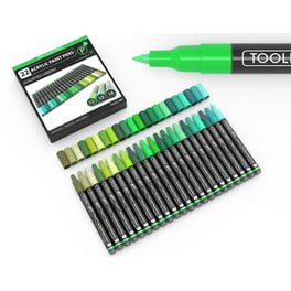 Tooli-Art Neon Fluorescent Acrylic Paint Pens Marker for Rocks, Glass,  Mugs, and Most Surfaces with 0.7mm Extra Fine and 3.0mm Medium Tip Marker  Set of 24 