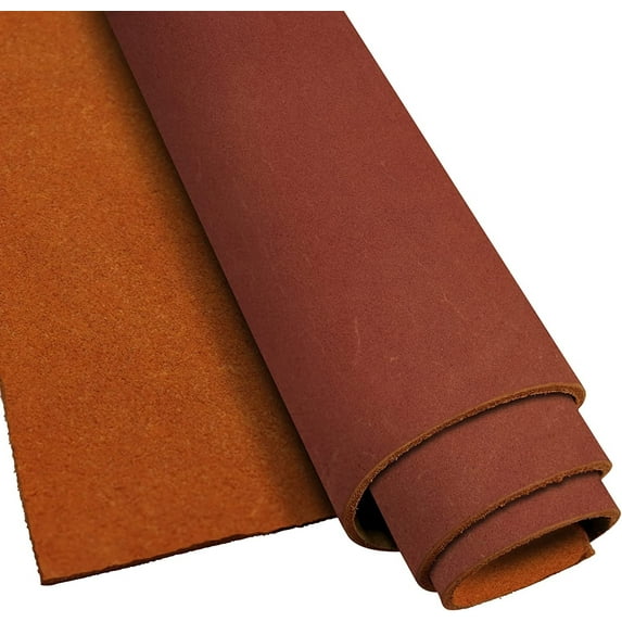 Tooling Leather Square 5/6 OZ 2mm Pre-Cut 6" to 48" Thick Full Grain Cowhide Holster, Repair, Molding in Brown, Mahogany Antique Brown, Black, Blue, Burgundy, Rust, Tobacco