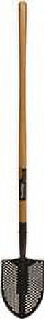48" Wood Handle Round Point Shovel with 14 Gauge Head