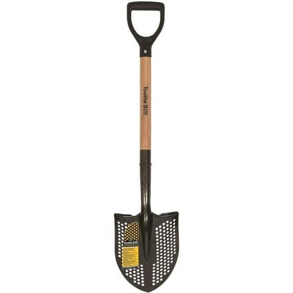 Toolite Sifting Mud and Muck Shovel Round Point D-Handle