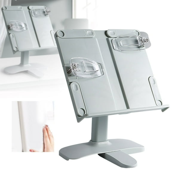Toolix Adjustable Book Stand For Reading Foldable Book Holder Adjust Height Table Desk Book Reading Stand Holder For Student And Adult Hand Reading Book Stand