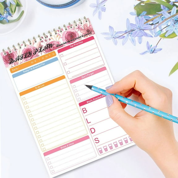 Toolix Calendar Sticky Notes Note Pads Tear Off Planner Notepad For Planning Desk Planner Tear Off Planning Notepad For To Do List Daily Planner Notepad PVC Notebook Work Loose Leaf Book