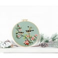 thumbnail image 1 of Toolix Clearance Office Supplies under $6 Embroidery Starters Kit For Beginners With Embroidery Cloth Embroidery Hoop Threads And 3 Needles Beautiful Bird And Tree, 1 of 5