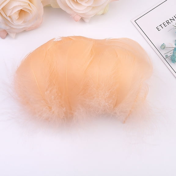 Toolix Clearance Office Supplies under $6 100PCS Diy Big Floating Feathers Plumage Floating Hair Craft Decoration Wedding Plumage