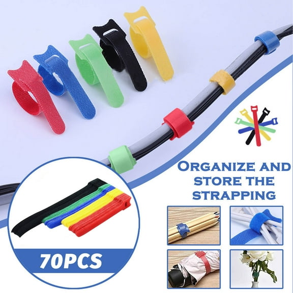 Toolix Clearance Office Supplies under $6 T-type Cable Data Cable Ties Management Cable Tape Self-adhesive Back-to-back Office & Stationery