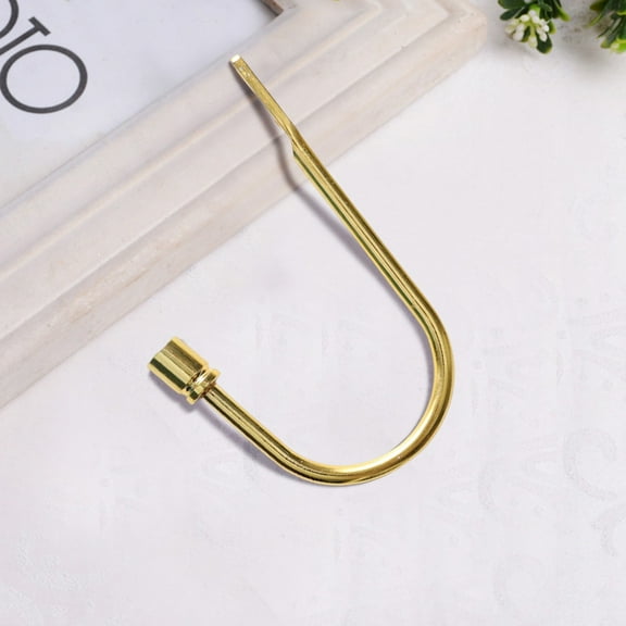 Toolix Hooks Curtain Alloy U Shaped Crystal Wall Hook Electro Galvanized Curtain Hook
