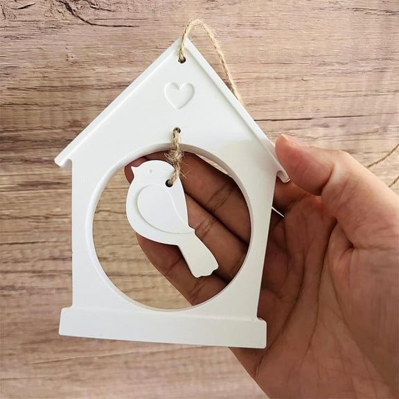 Toolix DIY Silicone Mould Bird House Pendant Silicone Mold House 1