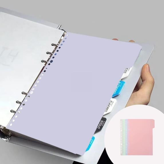Toolix Office&Craft&Stationery Dividers With Tabs 4 Tab Dividers Pack Of 1 Sets 4 Dividers Dividers With Write On Tabs For School Home