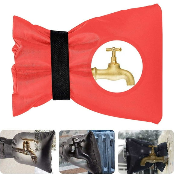 Toolix Faucets Faucet Antifreeze Protection Cover Red