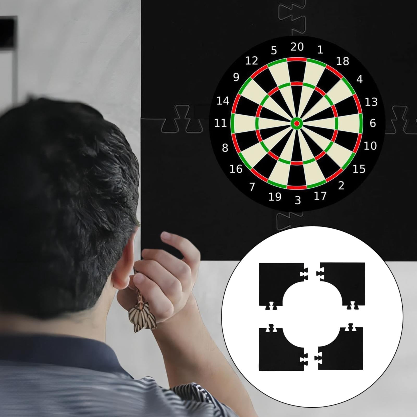 Solivara Furniture Protection Dartboard Surround Wall Protector Board Surround Ring Universal Dartboard Wall Board Splicing Board Wall Protector Lightweight Ring Design