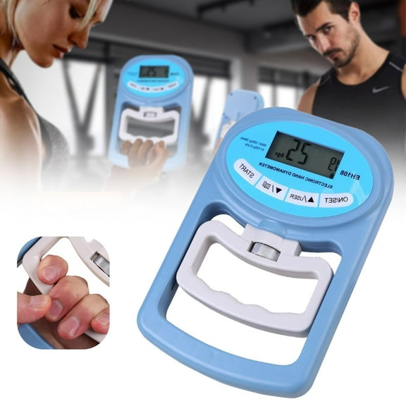 Toolix Hand Dynamometer Grip Strength Trainer Electronic Hand Grip Strength Tester Grip Strengthener Hand Exerciser Meter Digital Hand Grip Training Gauge 396 Lbs For Sport Home School