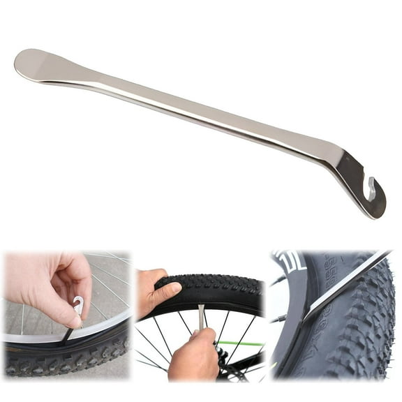 Toolix Hot Sale! Tire Change Tool Kit For Motorcycle And Tire Repair Includes Anti Slip Rods For Difficult Tires Wheel Rim Replacement,Silver