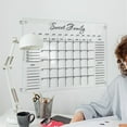 thumbnail image 1 of Toolix Lowprice! Wall Acrylic Weekly Planner Board Clear Dry Erases Calendar Planner Reusable Weekly Daily To Do List Board, 1 of 8