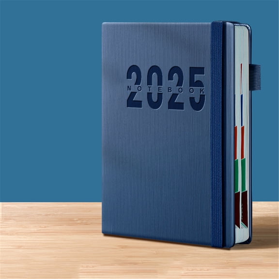 Solivara Office&Craft&Stationery 2025 Daily Planner Notebook A5 A Navy Blue