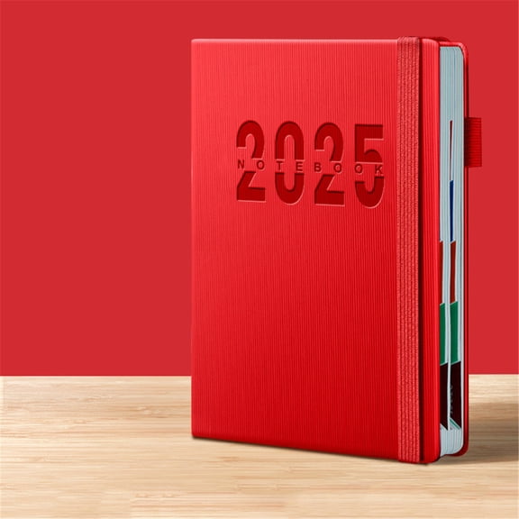 Toolix Office&Craft&Stationery 2025 Daily Planner Notebook A5 B Red