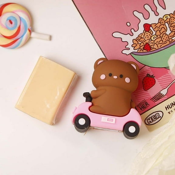 Toolix Office&Craft&Stationery Cute Bear Tutu Pencil Sharpener Pink