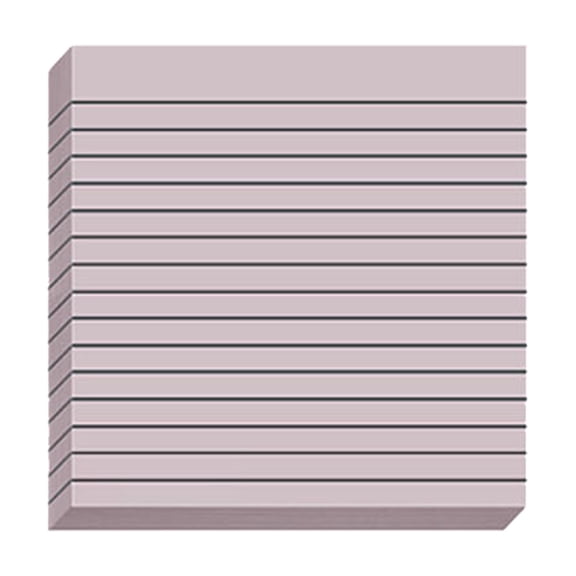 Toolix Office&Craft&Stationery Morandi Transparent Tearable Sticky Note With Light Purple Horizontal Lines