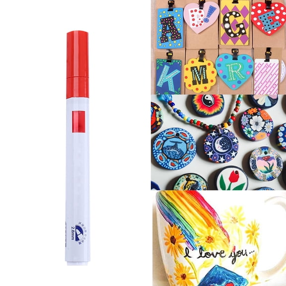 Solivara Oil Based Paint Pen Permanent Paint Marker Quick Dry Waterproof Paint 12 For Rock Painting Glass Fabric Ceramic Wood Metal Mug Plastic Stone Christmas Stencil Art Craft Supplies5ml