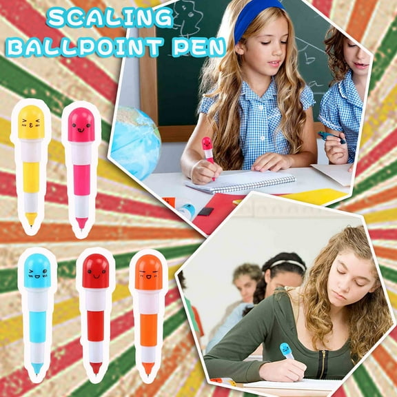 Toolix Pen Colored Pill Pen Ballpoint Pen (5 Pieces Per Pack) 10Ml