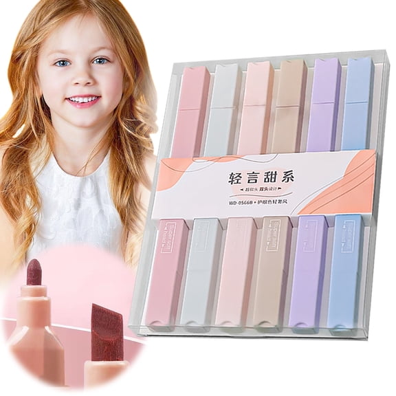 Toolix Pen Double-Ended Marker Highlighter Color Square Sweet Series