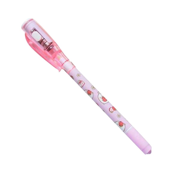 Toolix Pen Double-Headed Uv Invisible Pen Luminous Pen Ballpoint Pen Pink