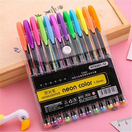 Toolix Pen Flash Pen Highlighter Marker 12 Color Set C