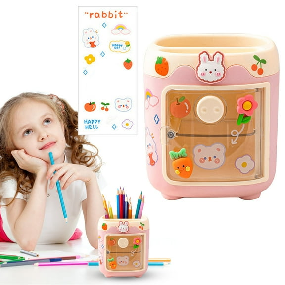 Toolix Pencil Barrel Pig Pen Holder Pink