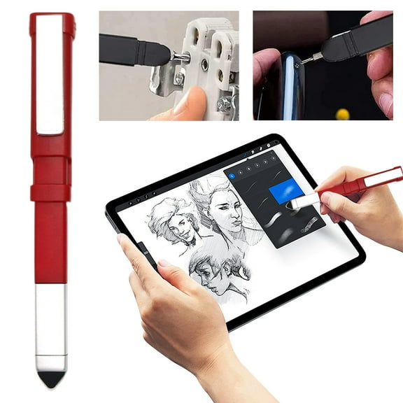 Toolix Screwdriver Touch Screen Pen Square Pen Multifunctional A