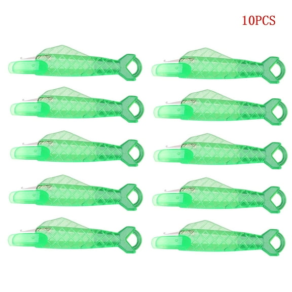 Toolix Stationery Set 10PCS Fish Shape Needle Threaders Plastic Needle Threader For Hand Sewing DIY Needle Threader Hand Machine Sewing Tool For Sewing Crafting