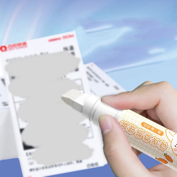 Toolix Stationery Set Confidential Seal Express Order Personal Information Privacy Random Code Erasure Photosensitive Erasure Pen Privacy Information Text Erasure Pen 10ml