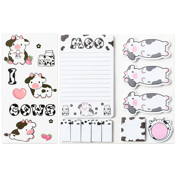 Toolix Sticky Note Various Special-Shaped Sticky Notes Cow Theme
