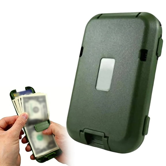 Toolix Thin Wallet Thin Anti Multi Functional Card Case Aluminum Bank Card Case Fashionable Bank Card Business Card Box
