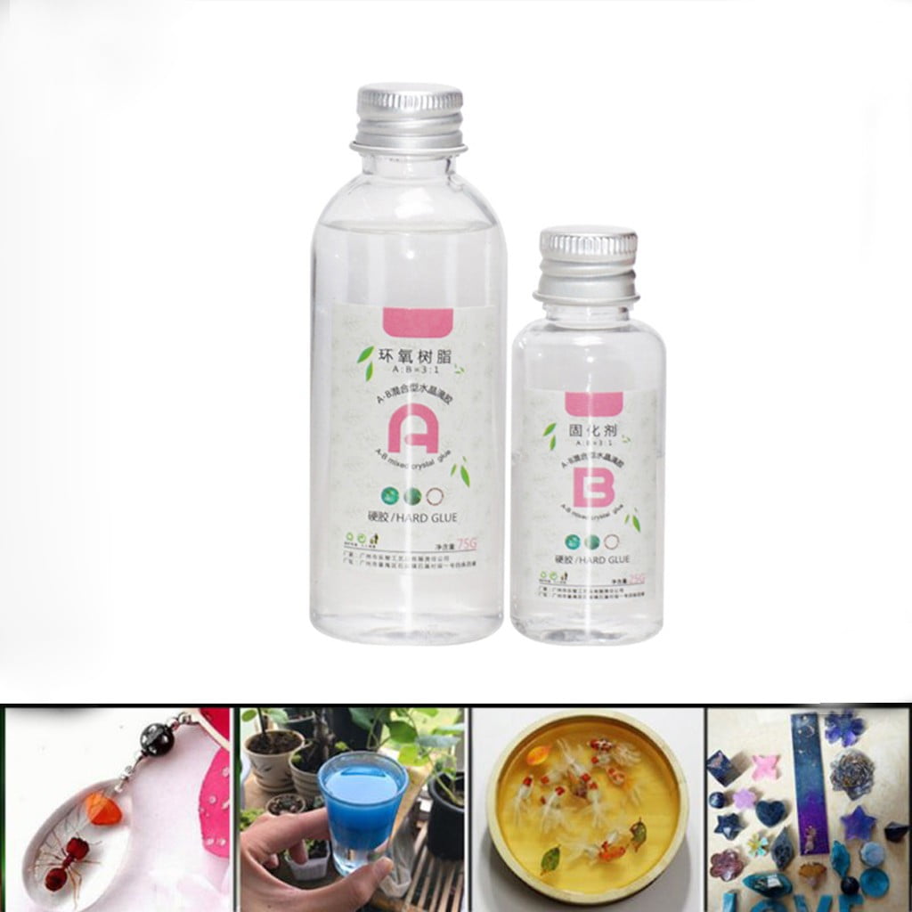 Toolix Two Component Ultratransparent Glass Glue Quick Dry Epoxy Resin ...