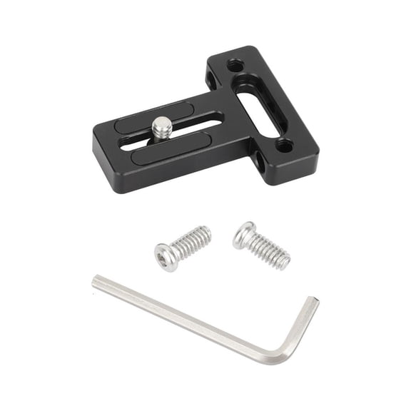Toolless Camera Top / Bottom Plate Adapter With 1/4" Screw Universal Monitor Cage Mounting Aluminum Alloy Construction