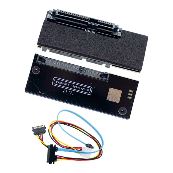 Toolless Install 29Pin to 7+15 22Pin SATAs SASs Hard Drive Converters Adapters Card ABS Construction for Multiple Devices