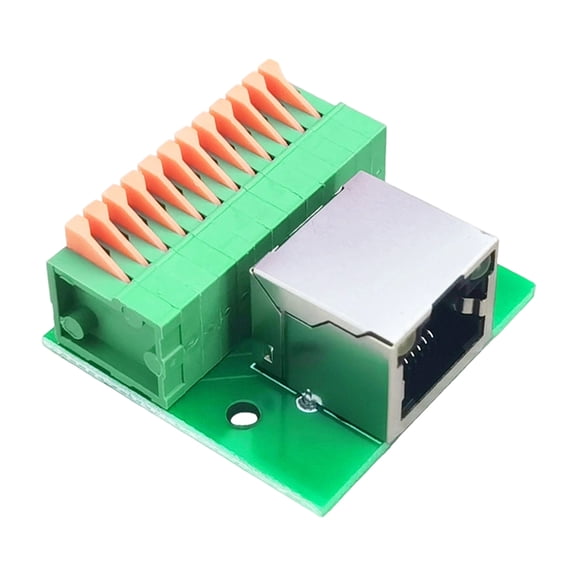 Toolless Installation RJ45 Ethernet Jacks With Statuses Indicators DIN Rails Terminals Block For Stable Signals Transmission