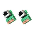 Toolless RJ45 Female Terminals Adapters DIN Rails Mount 8Pin Networking ...