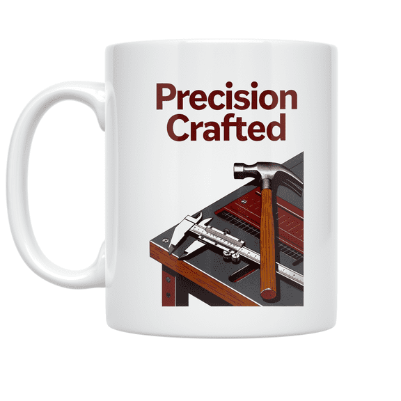 Toolmaker Pride Precision Crafted Design - Toolmaker Enthusiast - 11 oz Ceramic Coffee Mug