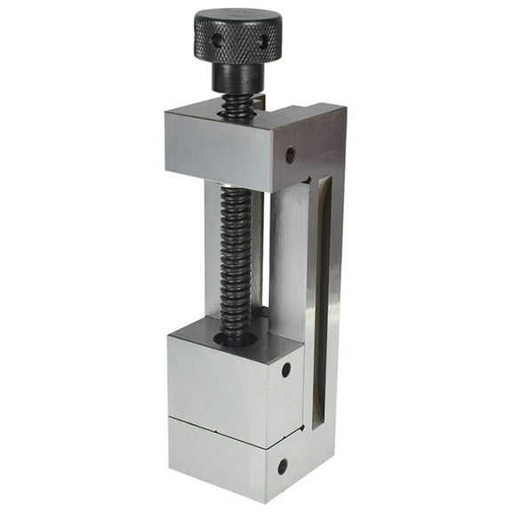 Toolmakers Vise 2.5 x 3.38 Inch - Precision Metal Vise for Holding Round & Square Stock - Hardened Steel Bench Vise for Hobby, Craft, and Machine Shop