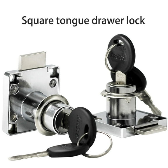 Tooloflife Hardware Locks Square Tongue Drawer Lock Zinc Alloy Modern Simplicity, Anti-Theft