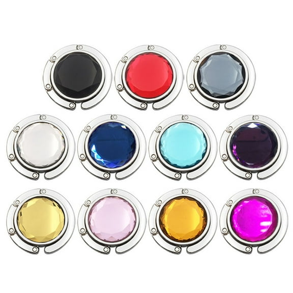 Tooloflife Mini Round Purse Hook Glass Design, White