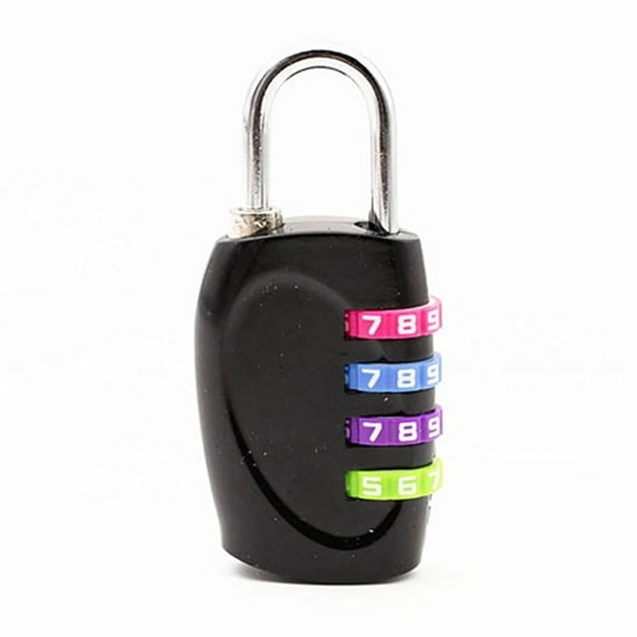 Tooloflife Padlock 4D-69mm, 3.8mm Shackle Length, Zinc Alloy, Black, 2 Pieces, 2 Pack