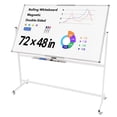 thumbnail image 1 of Tooloton Mobile Reversible Whiteboard with Wheels, 72 x 40 Inch Magnetic Dry Erase Board, 1 of 7
