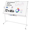 thumbnail image 1 of Tooloton Mobile Reversible Whiteboard with Wheels, 72 x 40 Inch Magnetic Dry Erase Board, 1 of 7