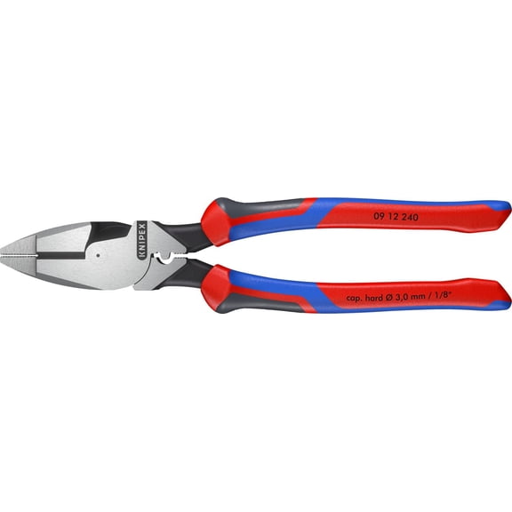 Tools 09 12 240 9.5-Inch Ultra-High Leverage Lineman's Pliers with Fish Tape Puller and Crimper