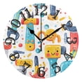 thumbnail image 1 of Tools 10 inch Wall Clocks Non Ticking Easy to Read Battery Decorative for Home Bathroom Kitchen Bedroom Living Room, 1 of 8